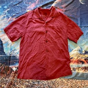 VTG Tommy Bahama Burgundy Dress Shirt